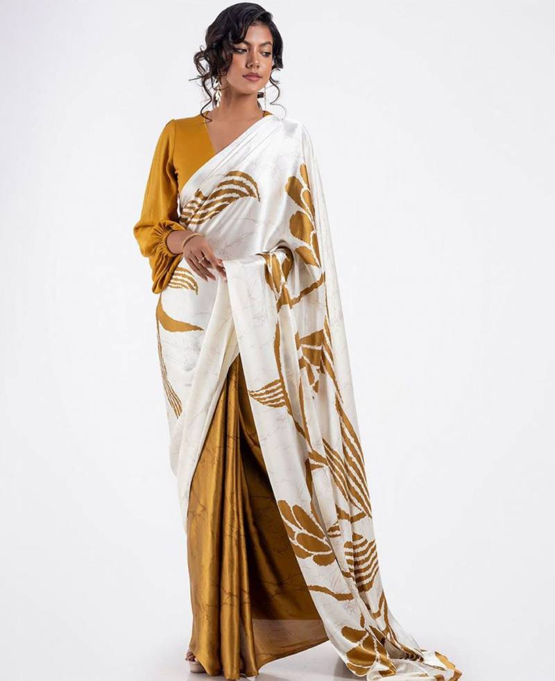 Sf Sizzler 5 Digital Printed Japan Satin Fancy Saree Collection