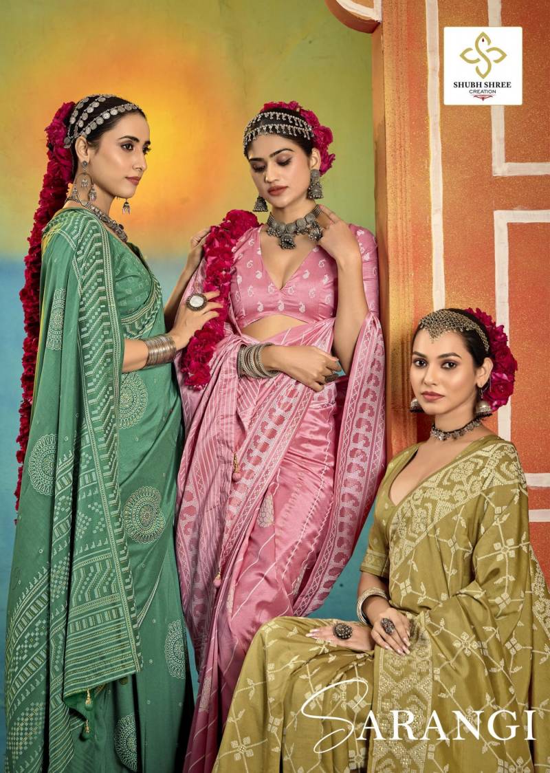 Shubh Shree Sarangi Tusser Silk Saree Collection