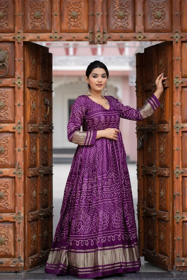 Lekha YF 5020 Designer Gaji Silk Gown Collection
