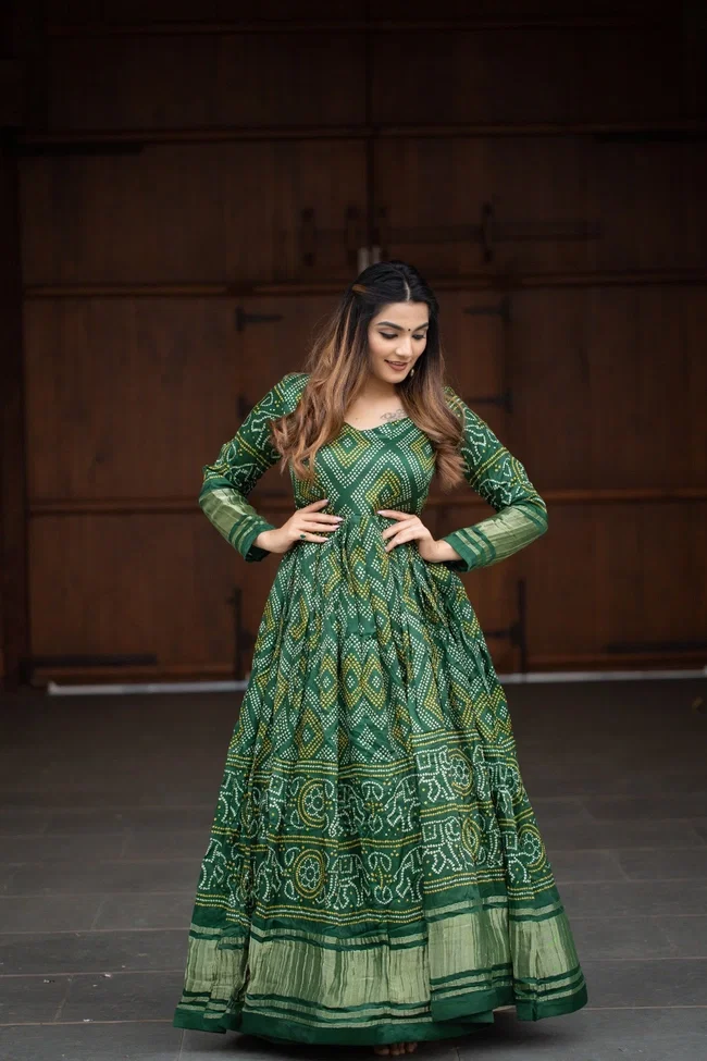 Lekha YF 5020 Designer Gaji Silk Gown Collection