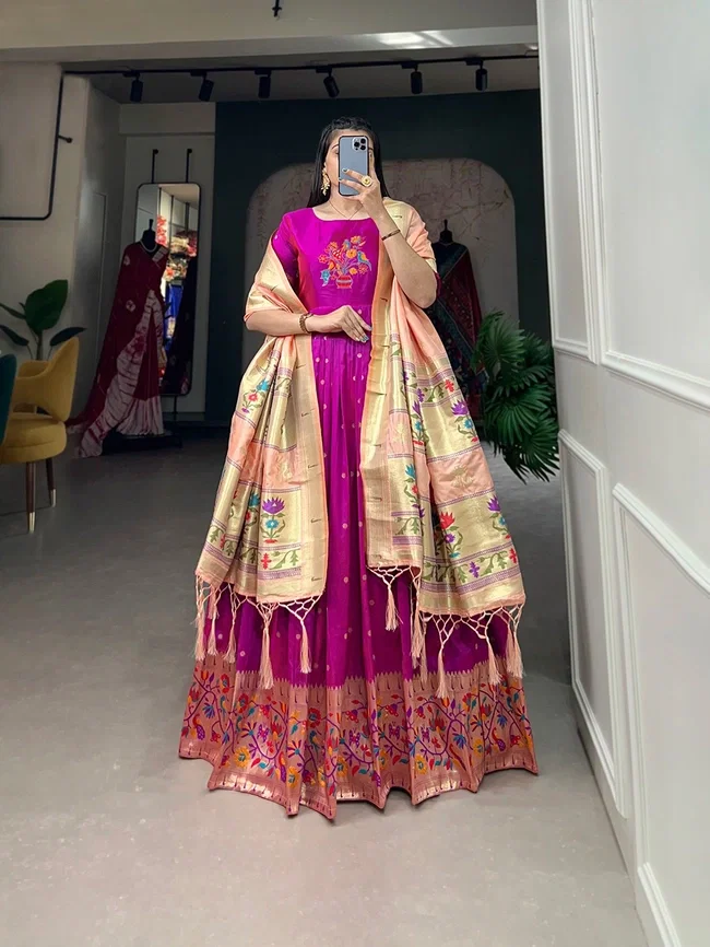 Lekha YF 5302 Designer Gown With Dupatta Collection