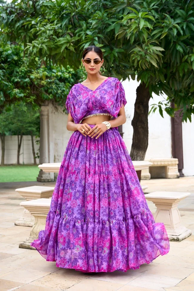 Lekha NK 1132 Georgate Lehenga Style Co-rd Set Collection