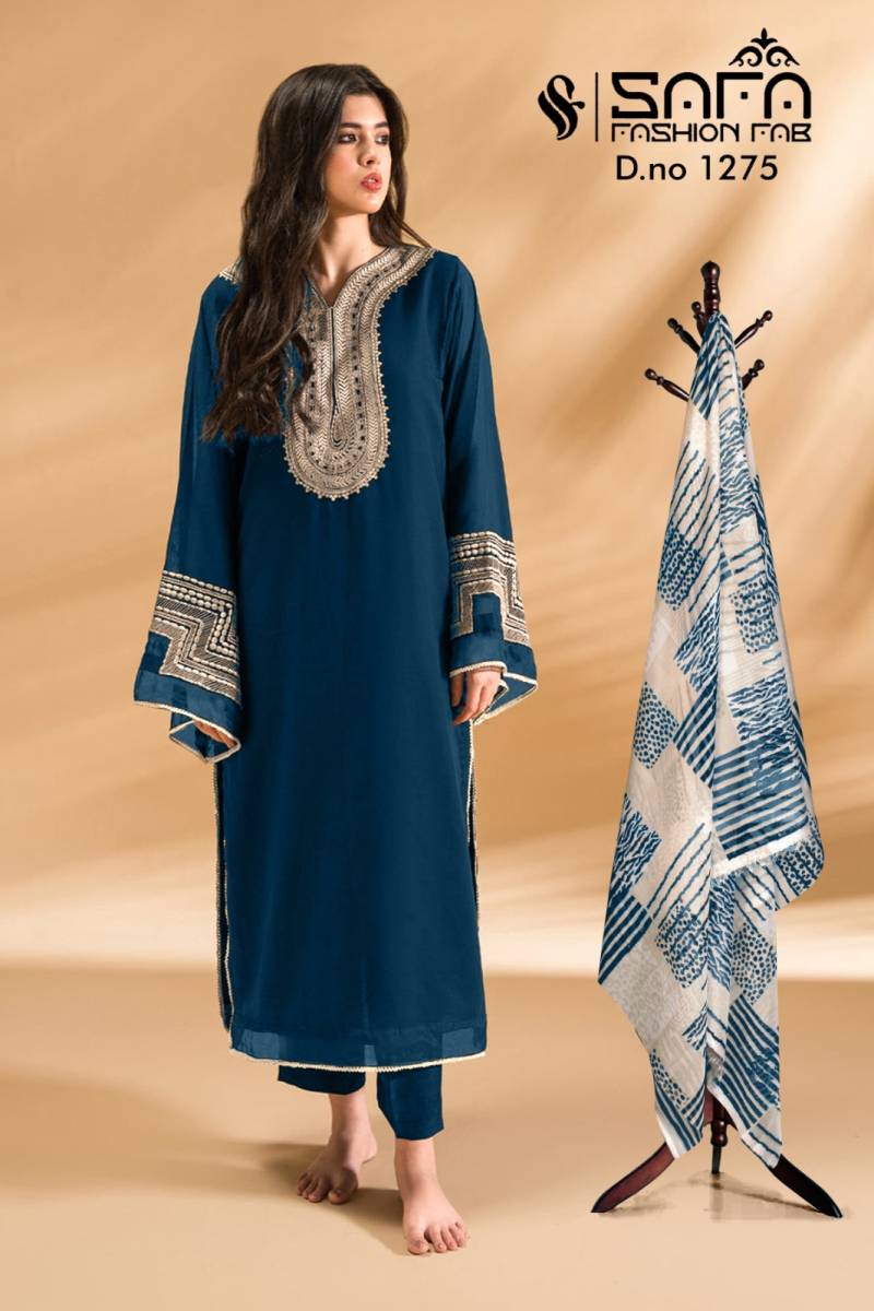 Safa Fashion Fab 1275 New Colours Ready Made Pakistani Suit