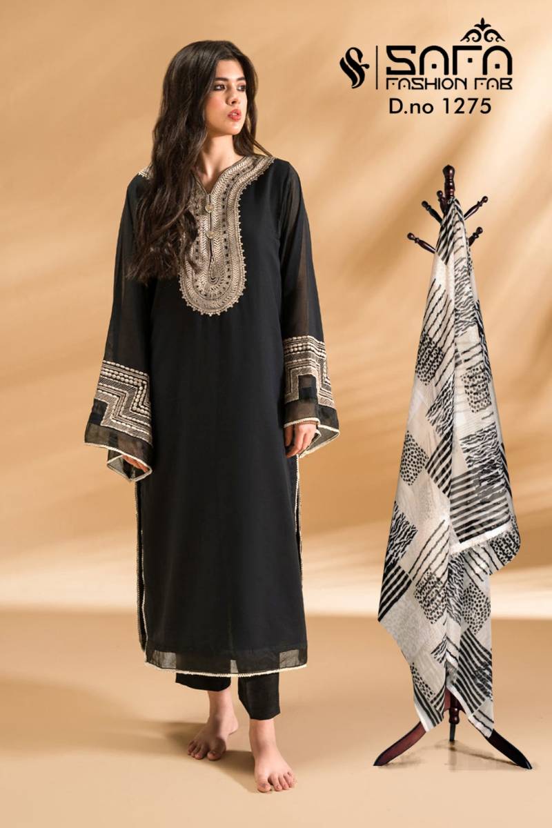 Safa Fashion Fab 1275 New Colours Ready Made Pakistani Suit