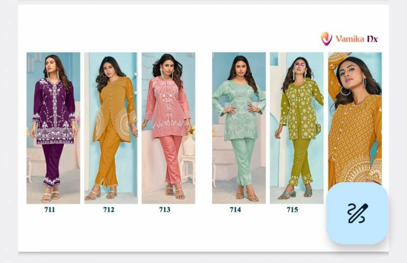 Vamika Nx Veera Vol 3 Rayon Co Ord Set Collection
