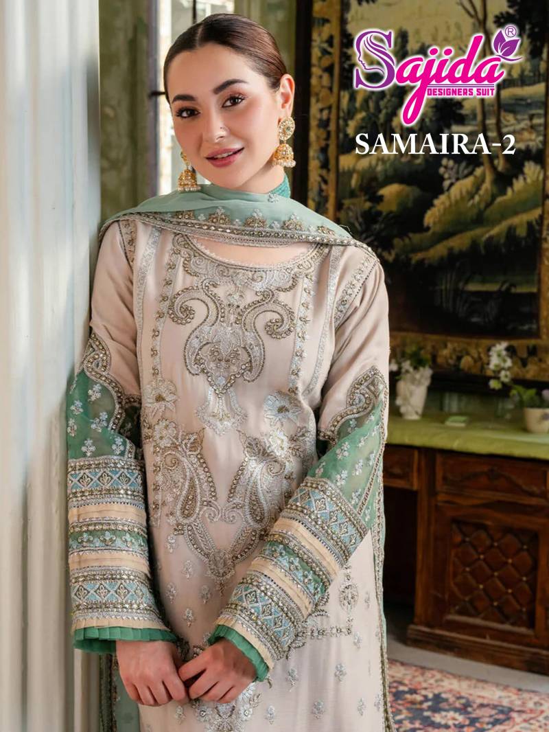 Sajida Samaira 1036 To 1038 Georgette Pakistani Salwar Kameez