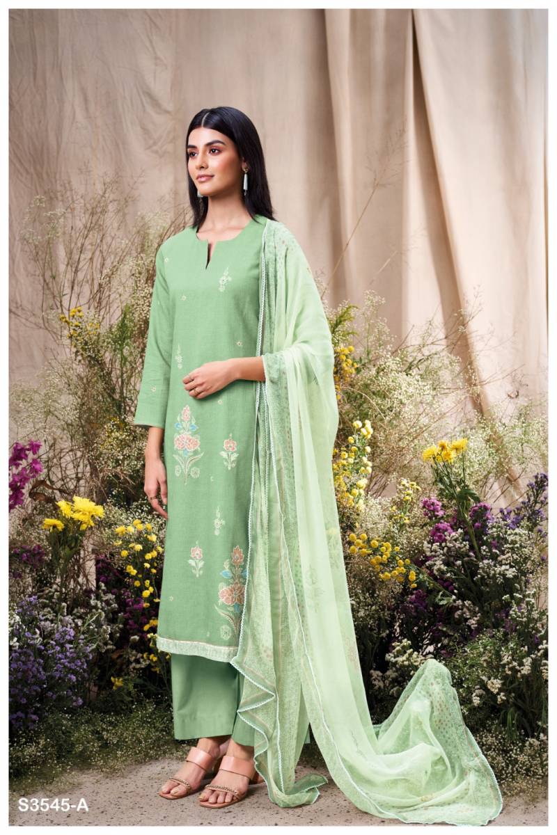 Ganga Aiveen Cotton Printed Embroidered Salwar Suit Collection