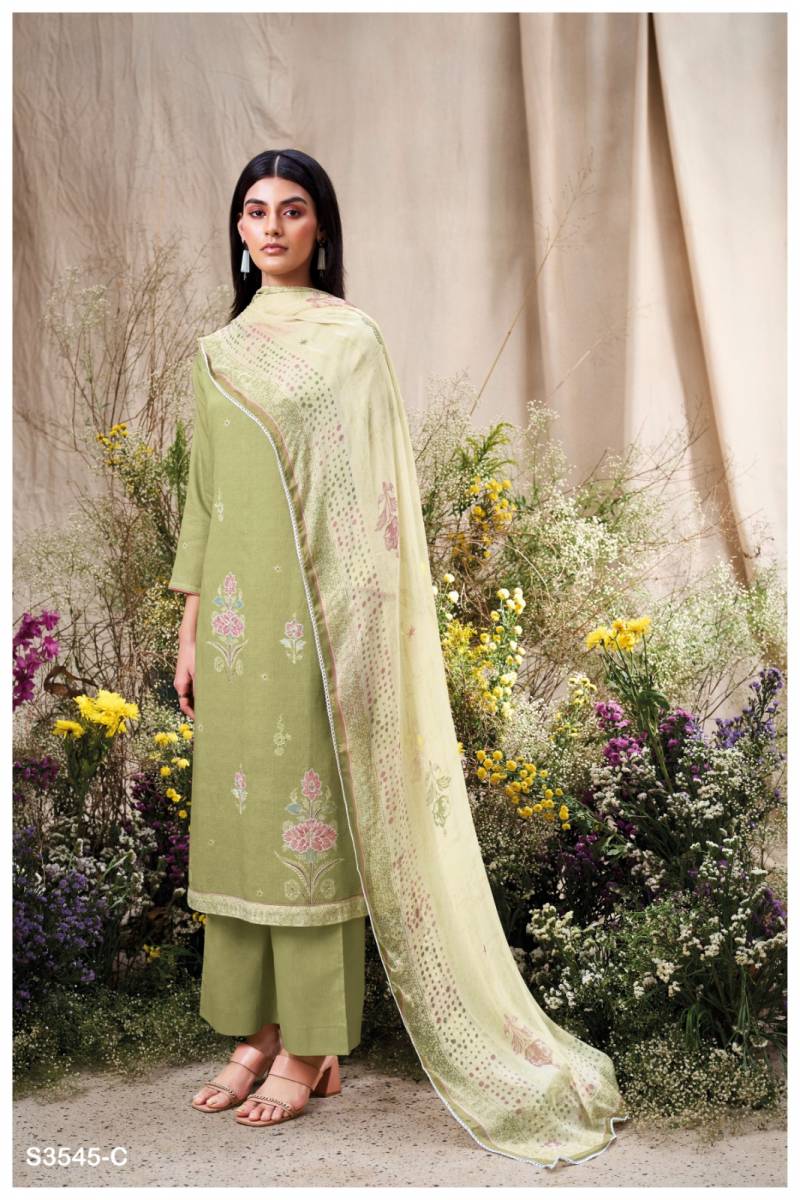 Ganga Aiveen Cotton Printed Embroidered Salwar Suit Collection