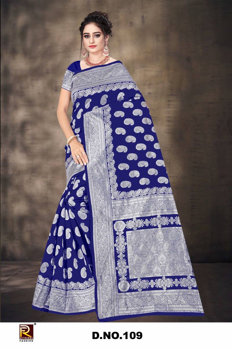 Ronisha 109 Tradiitional Wear Banarasi Saree Collection