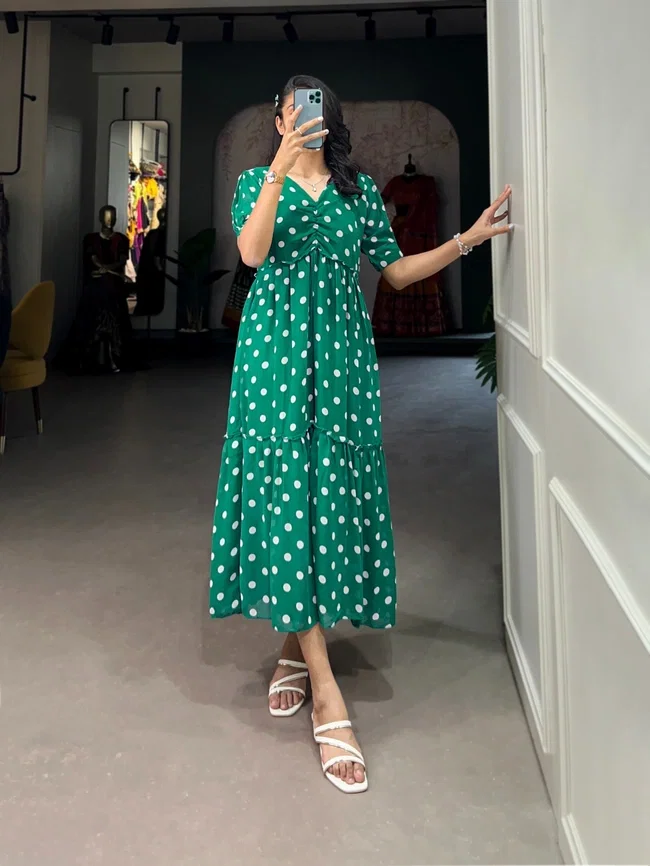 Lekha NK 4506 Georgette Printed Western Style One Piece Collection