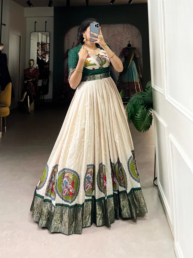 Lekha YF 5310 Designer Silk Gown Collection