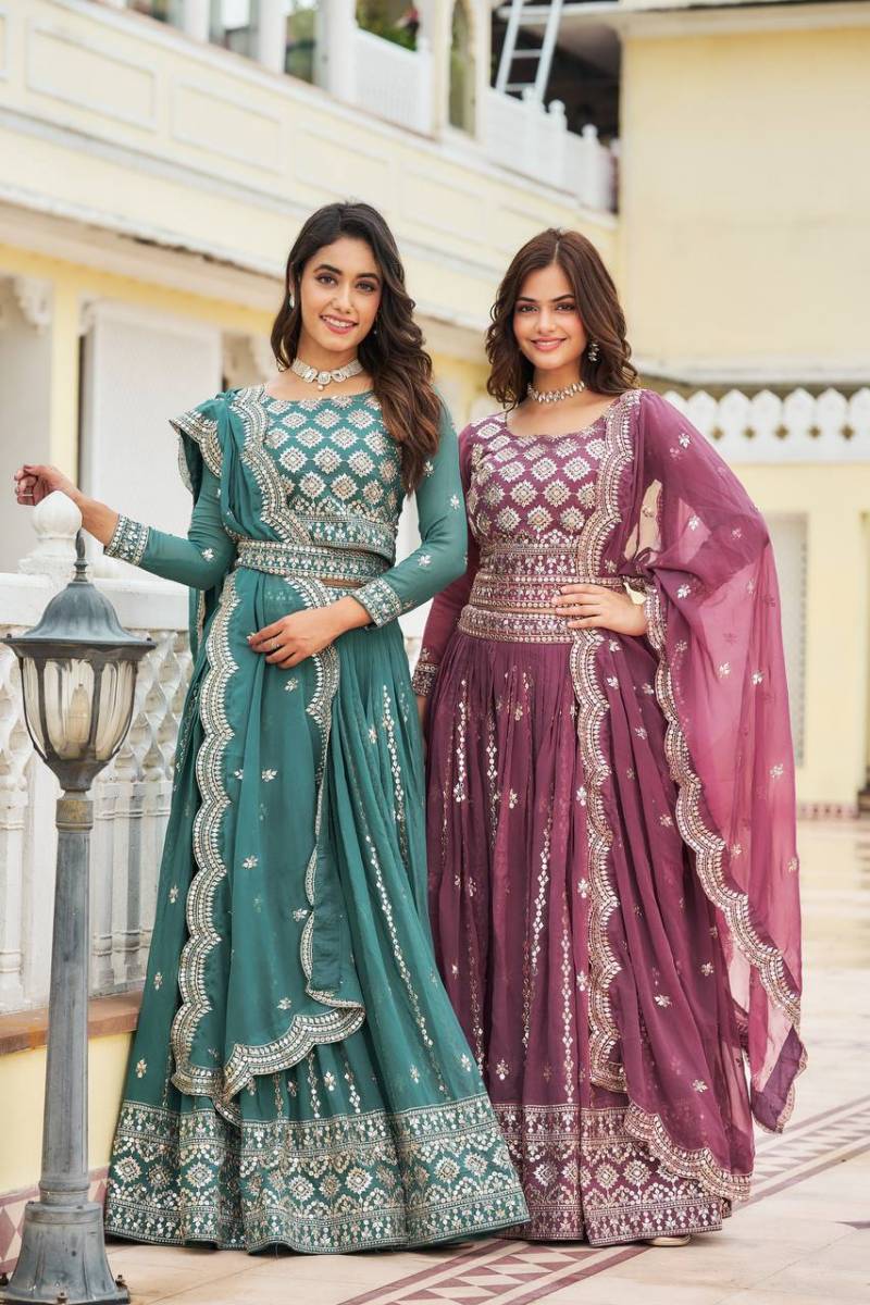 Sn 2305 Designer Faux Georgette Lehenga Choli Collection