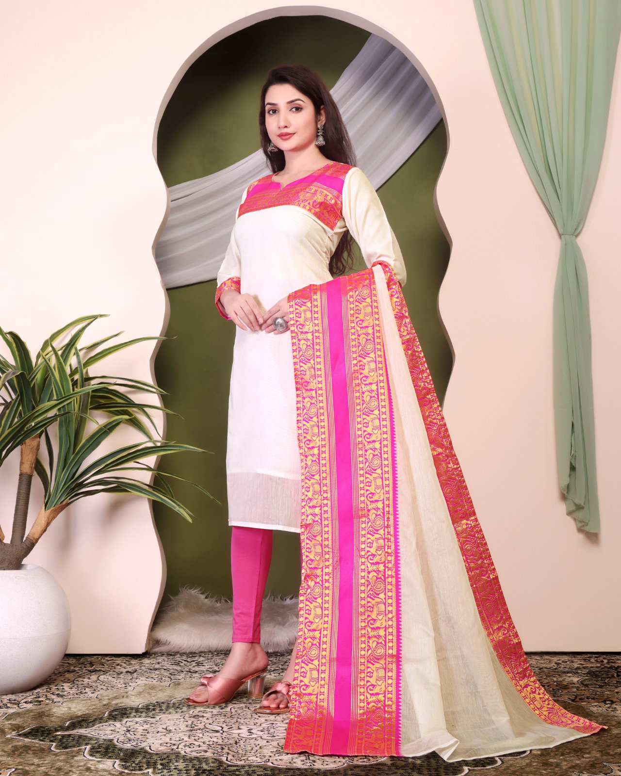Hiba Cotton Candy Vol 5 Cotton Kurti Bottom With Dupatta Collection