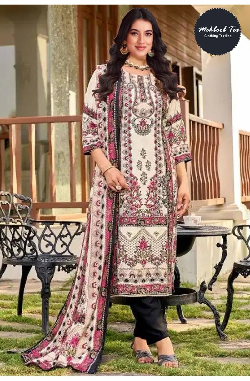 Mehboob Tex 1629 Viscose Maslin Digital Printed Pakistani Salwar Suit
