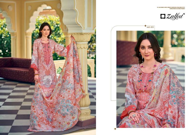 Zulfat Gulnaaz Vol 4 Cotton Printed Dress Material Collection
