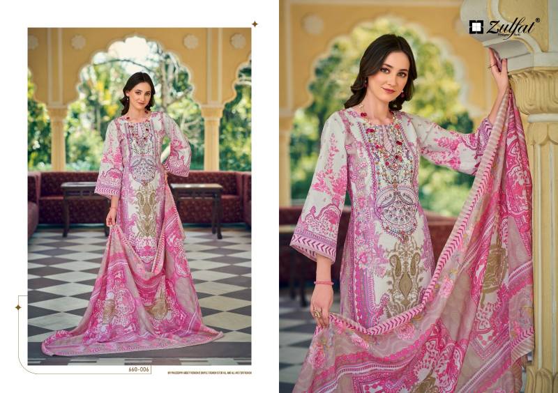 Zulfat Gulnaaz Vol 4 Cotton Printed Dress Material Collection