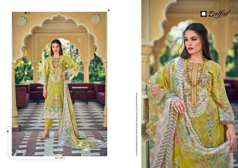 Zulfat Gulnaaz Vol 4 Cotton Printed Dress Material Collection