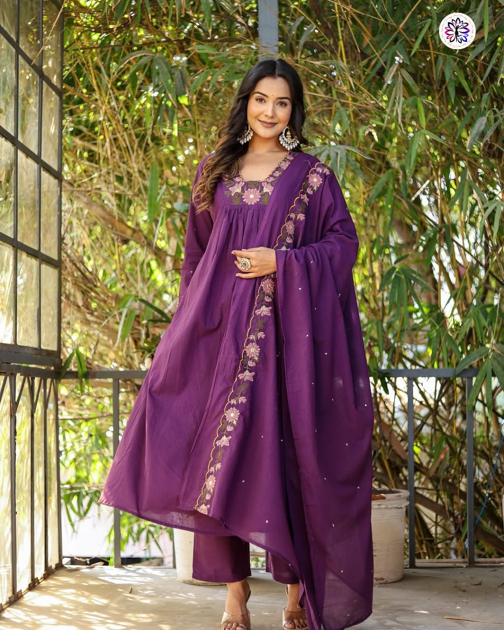 Lekha KL 6018 Soft Rayon Embroidered Kurti Bottom With Dupatta