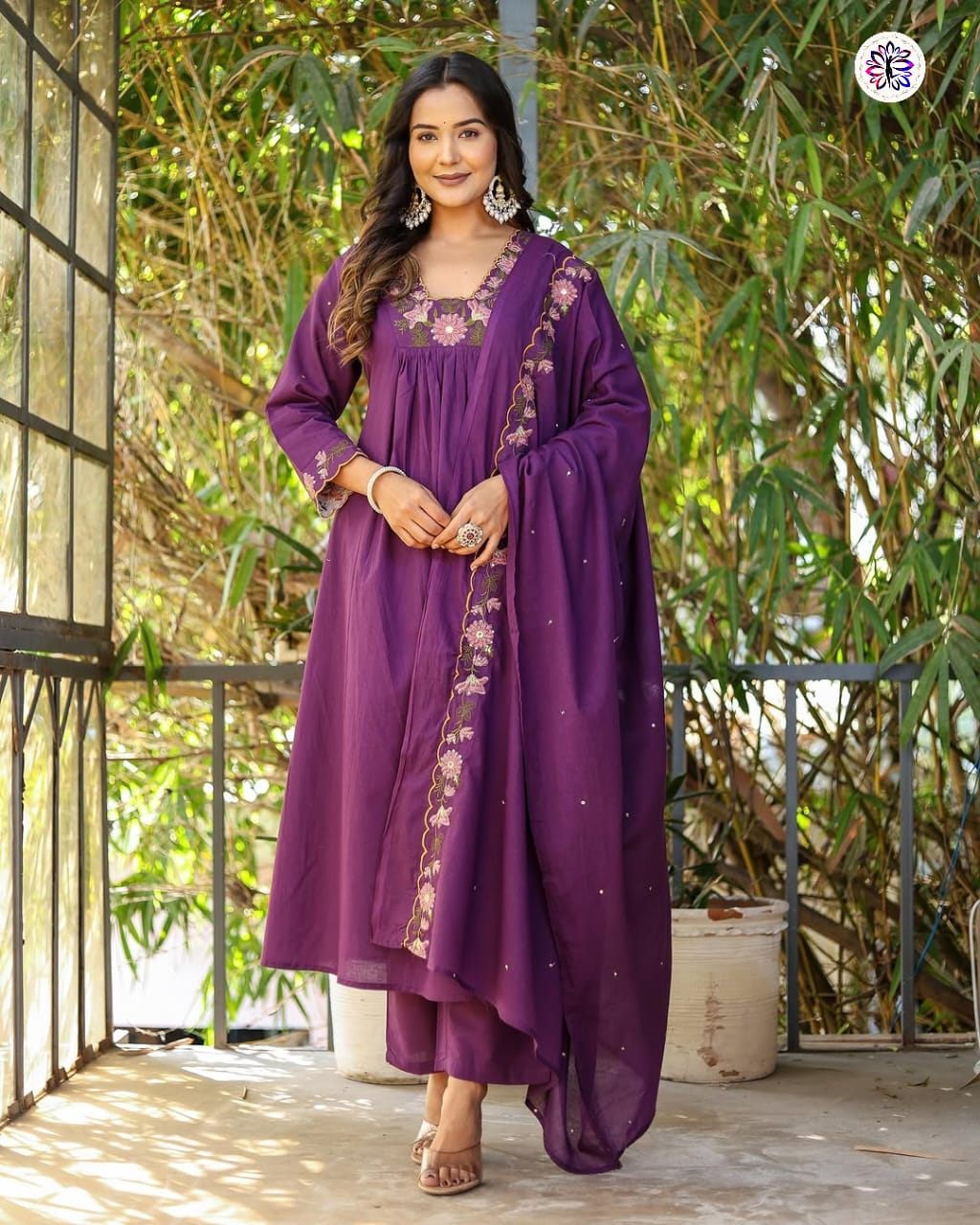 Lekha KL 6018 Soft Rayon Embroidered Kurti Bottom With Dupatta