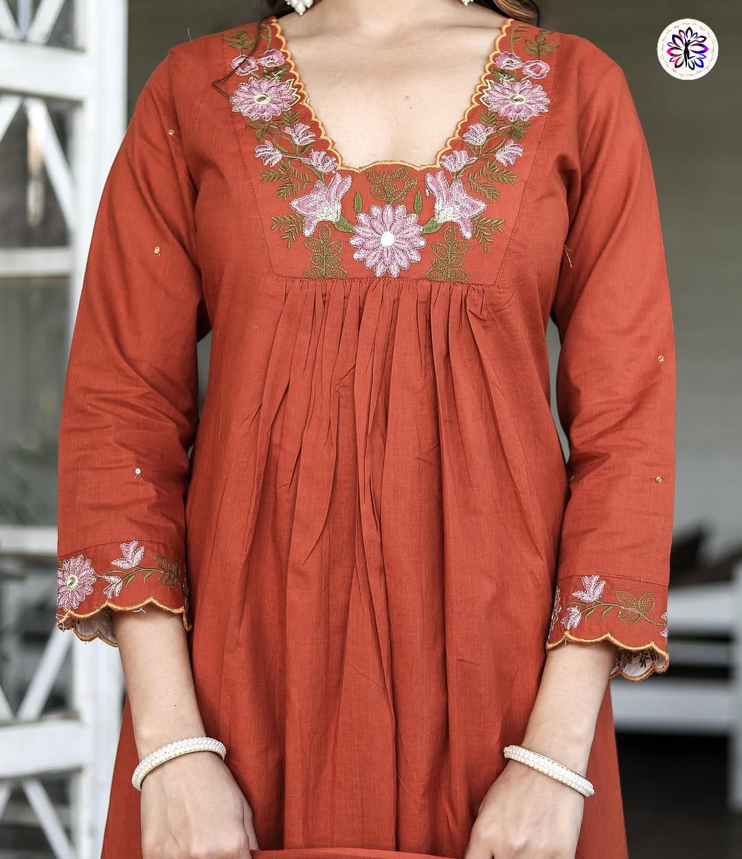 Lekha KL 6018 Soft Rayon Embroidered Kurti Bottom With Dupatta