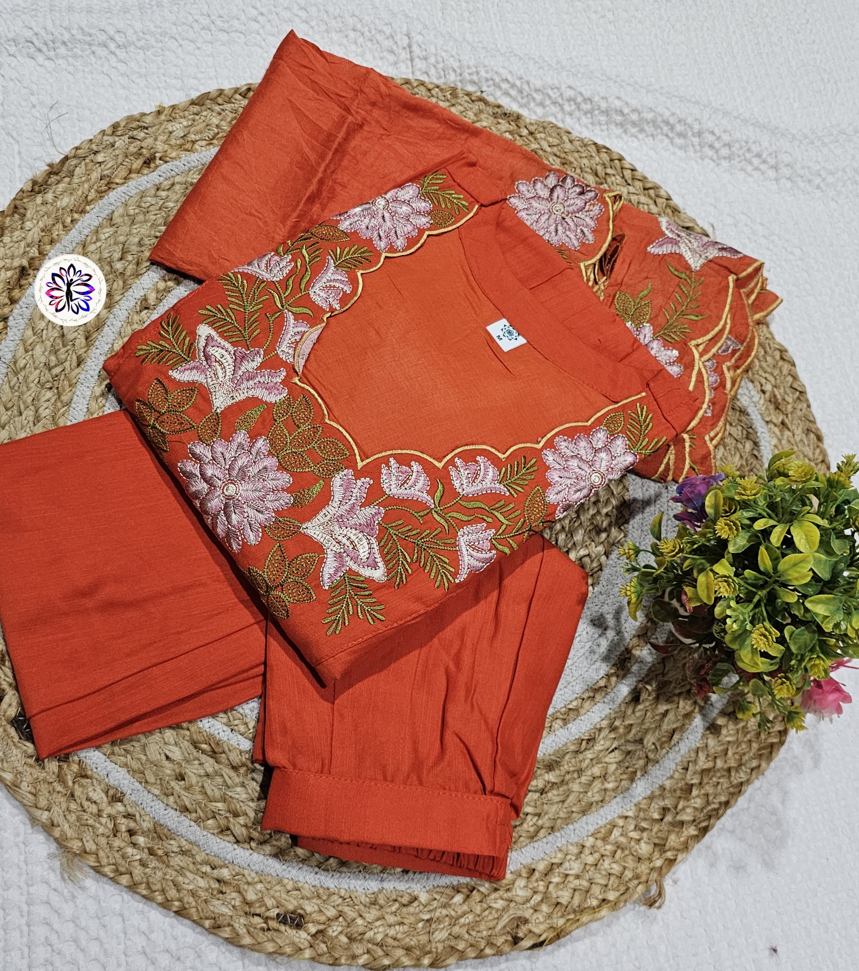 Lekha KL 6018 Soft Rayon Embroidered Kurti Bottom With Dupatta