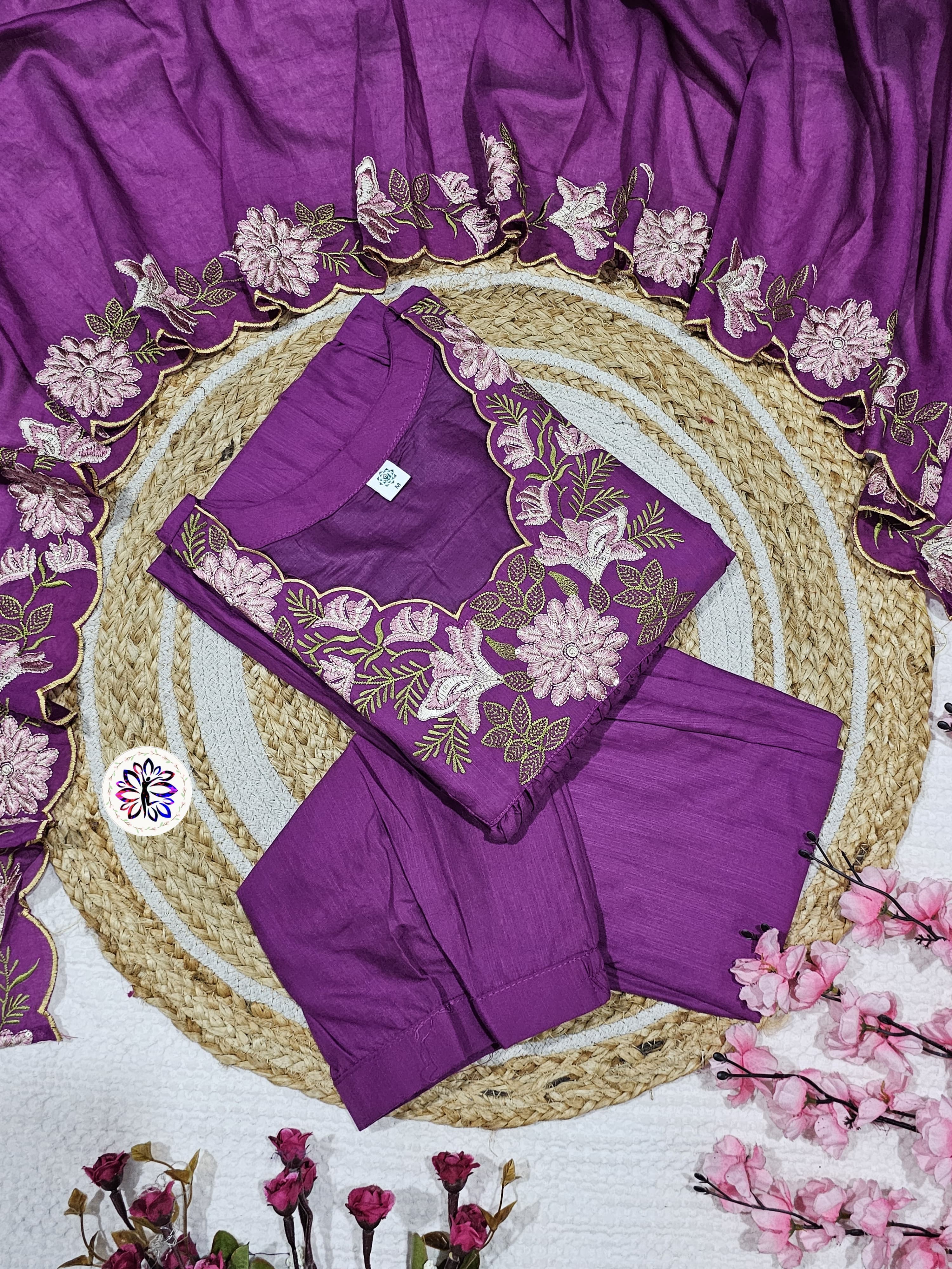Lekha KL 6018 Soft Rayon Embroidered Kurti Bottom With Dupatta
