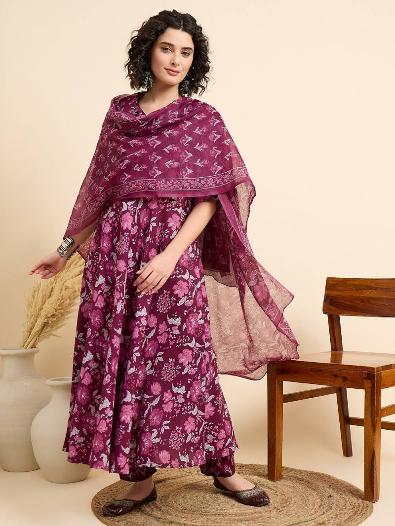 Dhruvi 295 Rayon Printed Kurti Bottom With Dupatta