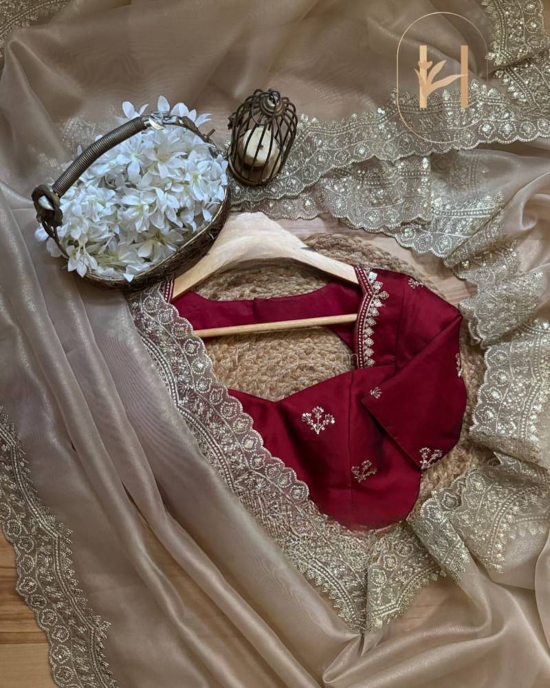 Vt 702 Traditional Wear Organza Fancy Saree Collection