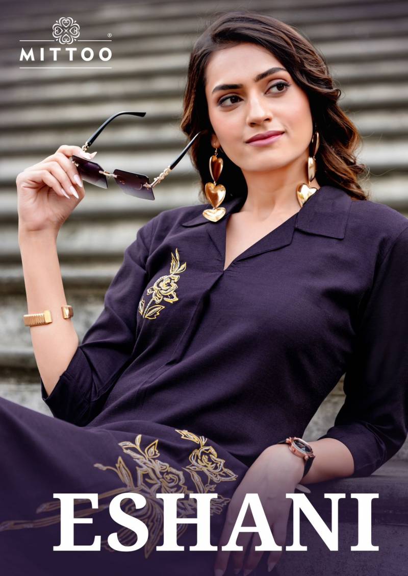 Mittoo Eshani Rayon Twill With Handwork Co Ord Set Collection