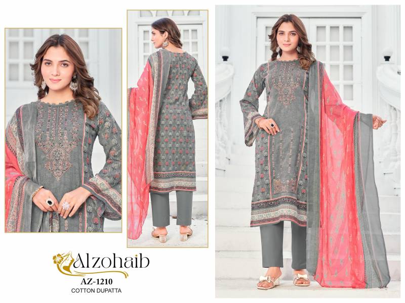 Alzohaib Ruaab Vol 1 Cotton Dupatta Pakistani Salwar Suits Collection