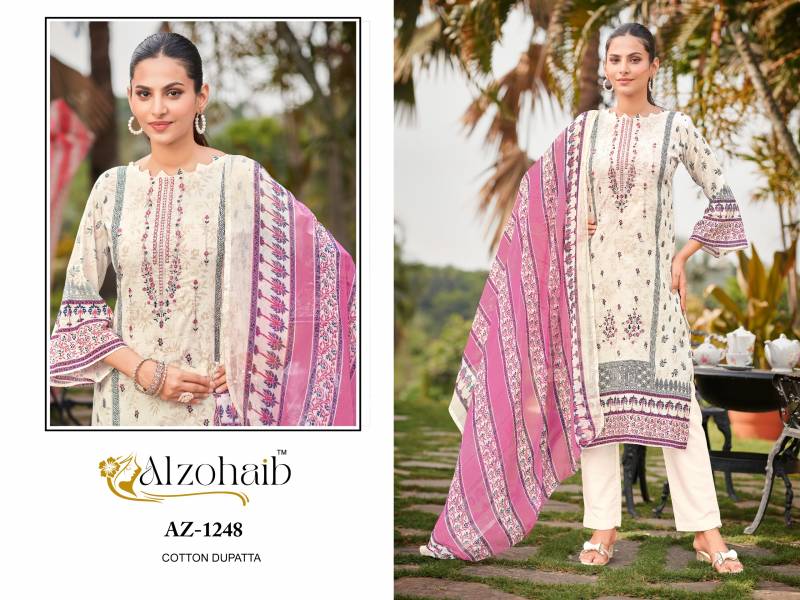 Alzohaib Ruaab Vol 1 Cotton Dupatta Pakistani Salwar Suits Collection