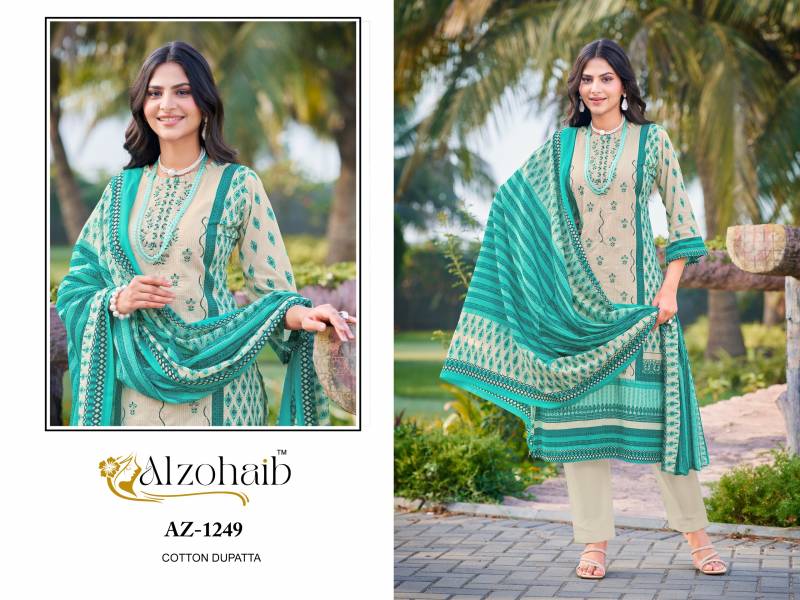 Alzohaib Ruaab Vol 1 Cotton Dupatta Pakistani Salwar Suits Collection