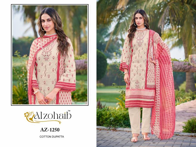 Alzohaib Ruaab Vol 1 Cotton Dupatta Pakistani Salwar Suits Collection