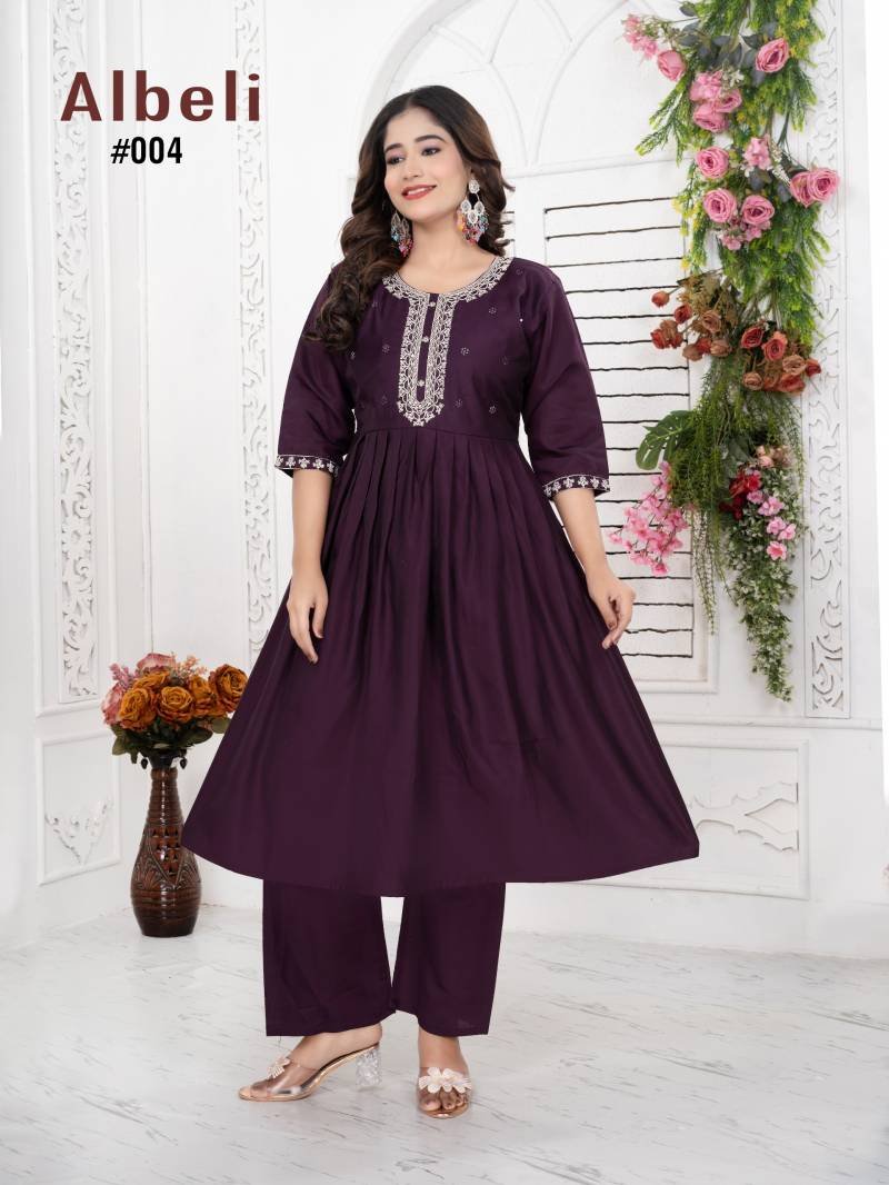 Beauty Queen Albeli Vol 03 Roman Silk Embroidered Kurtis Collection