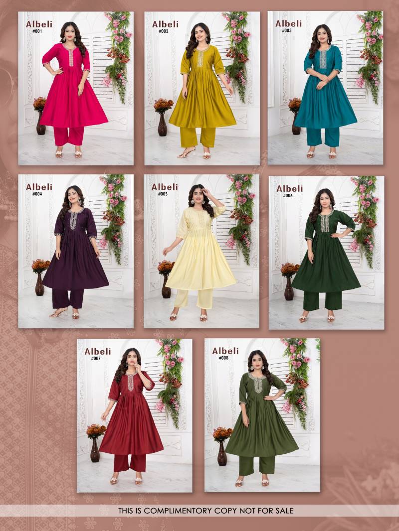 Beauty Queen Albeli Vol 03 Roman Silk Embroidered Kurtis Collection