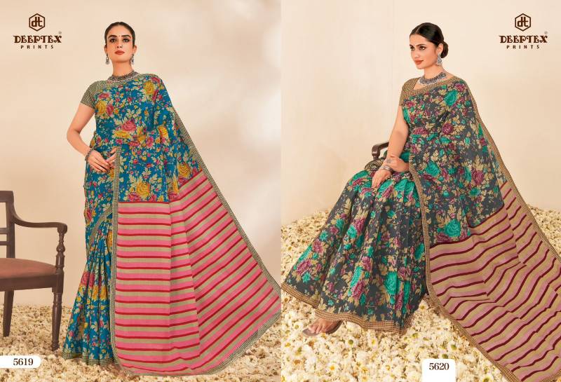 Deeptex Mother India Vol 56 Casual Wear Cotton Saree Collection