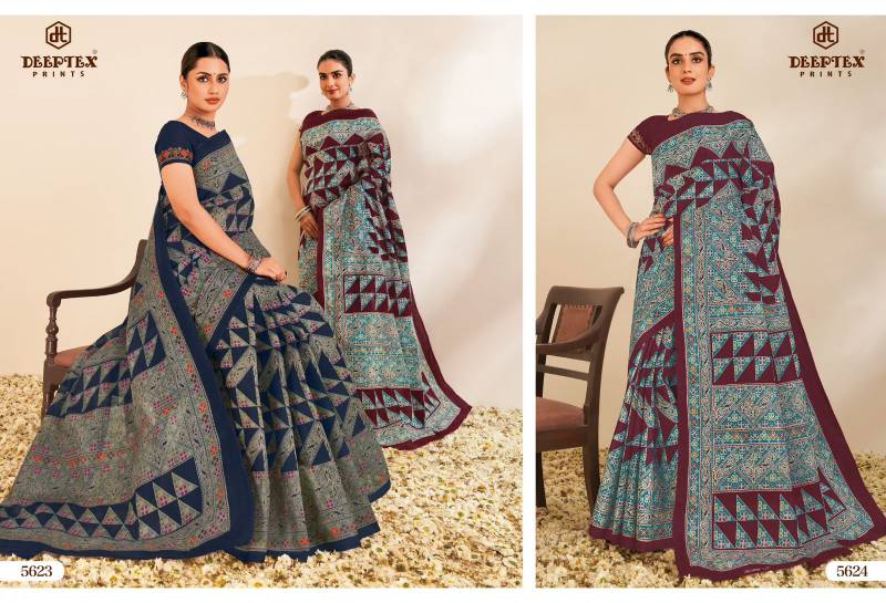Deeptex Mother India Vol 56 Casual Wear Cotton Saree Collection