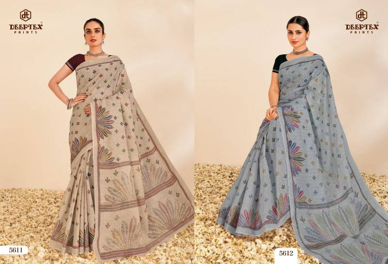 Deeptex Mother India Vol 56 Casual Wear Cotton Saree Collection