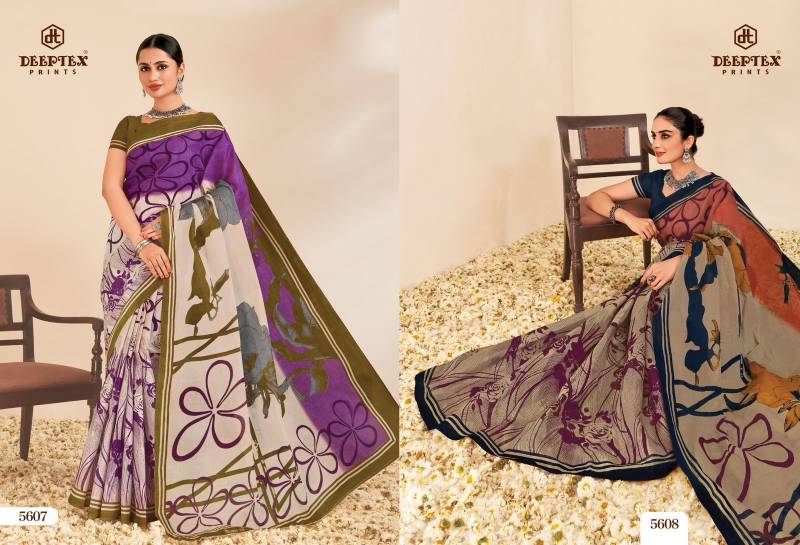 Deeptex Mother India Vol 56 Casual Wear Cotton Saree Collection