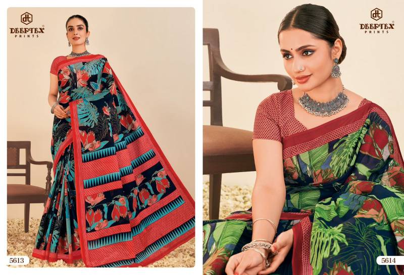 Deeptex Mother India Vol 56 Casual Wear Cotton Saree Collection