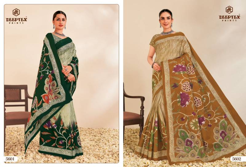 Deeptex Mother India Vol 56 Casual Wear Cotton Saree Collection
