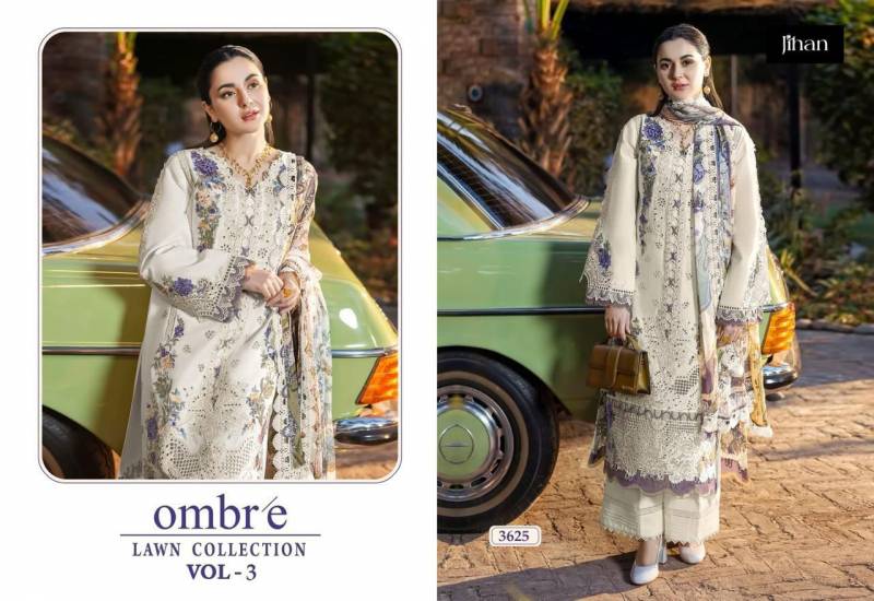 Jihan Ombre Lawn Vol 3 Cotton Dupatta Pakistani Salwar Suits