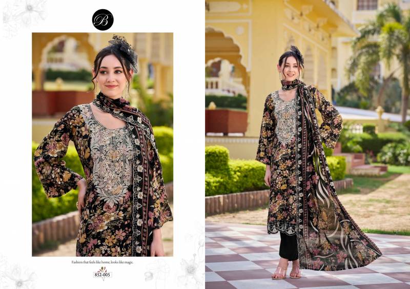 Belliza Tanaya Viscose Rayon Digital Printed Dress Material Collection