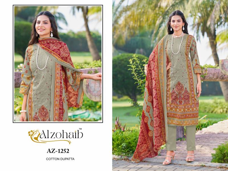 Alzohaib Saira Vol 1 Chiffon Dupatta Pakistani Salwar Suits Collection