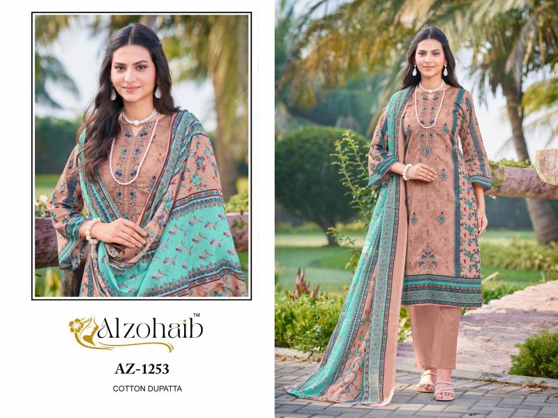 Alzohaib Saira Vol 1 Chiffon Dupatta Pakistani Salwar Suits Collection