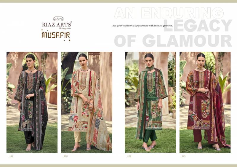 Riaz Arts Musafir Vol 23 Lawn Digital Printed Dress Material Collection