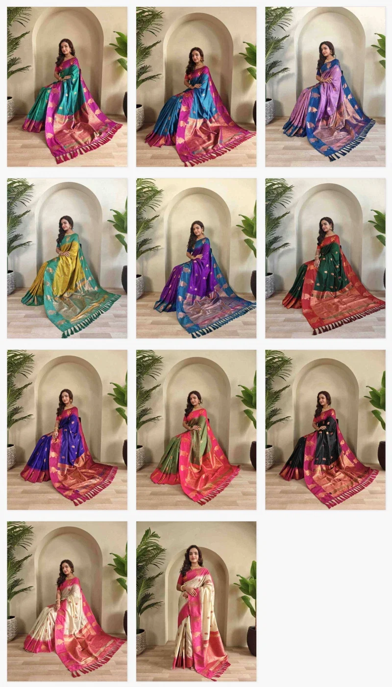 Kc 3099 Traditional Wear Stylish Silk Saree Collection