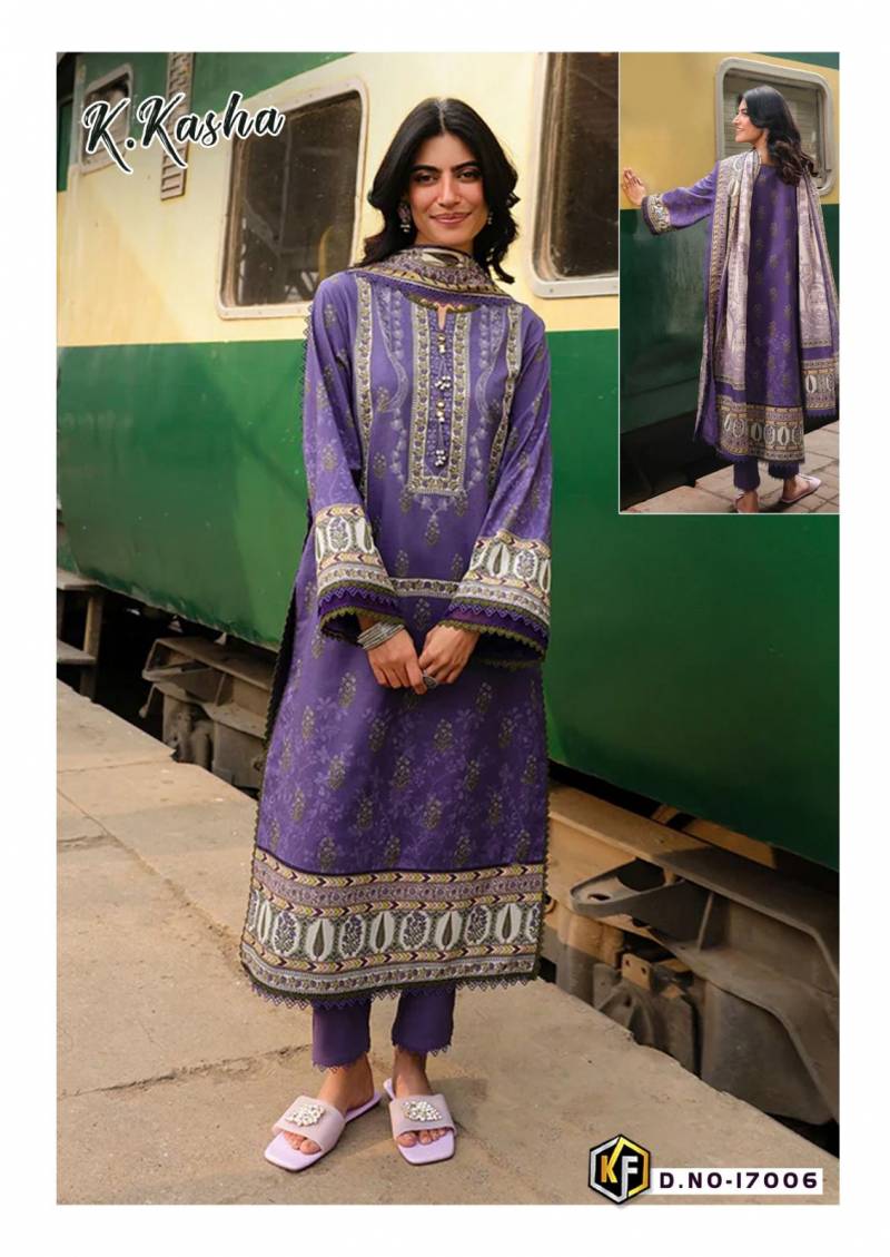 Keval K Kasha Vol 17 Heavy Cotton Dress Material Collection