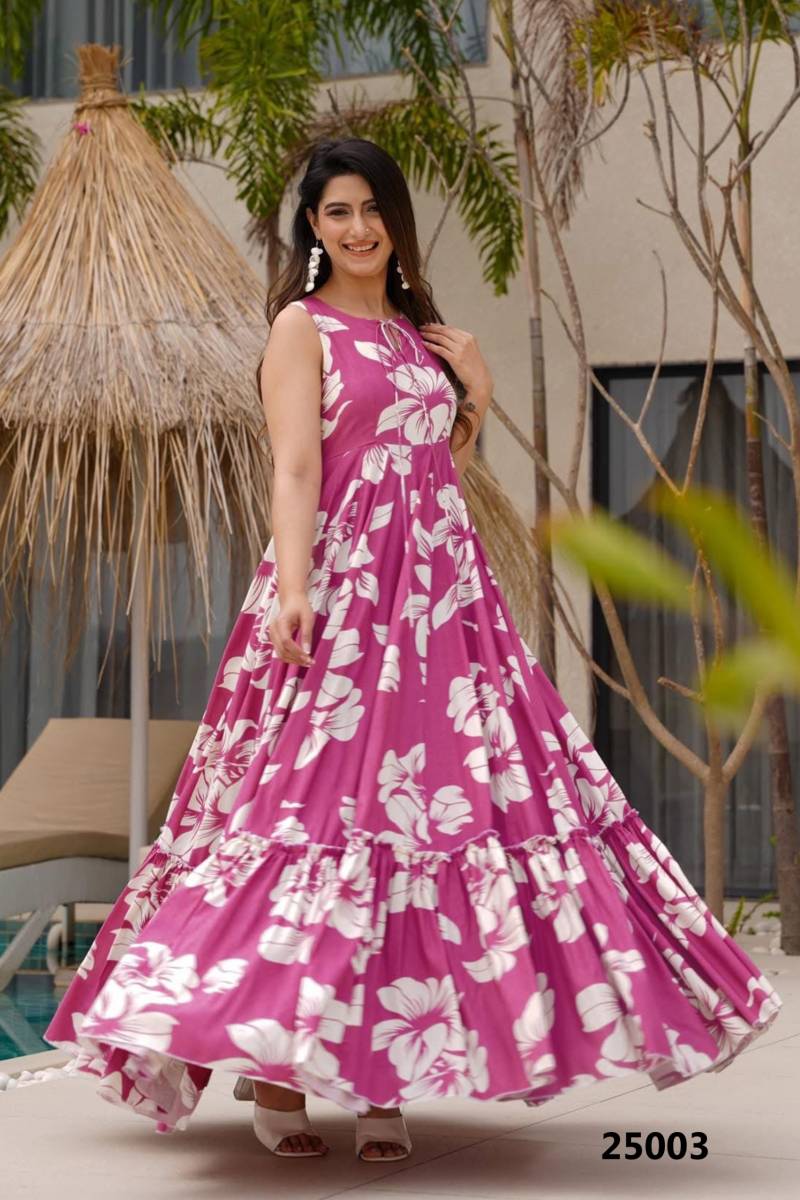 Lucaya Vol 25 Rayon Digital Printed Fancy Gown Collection