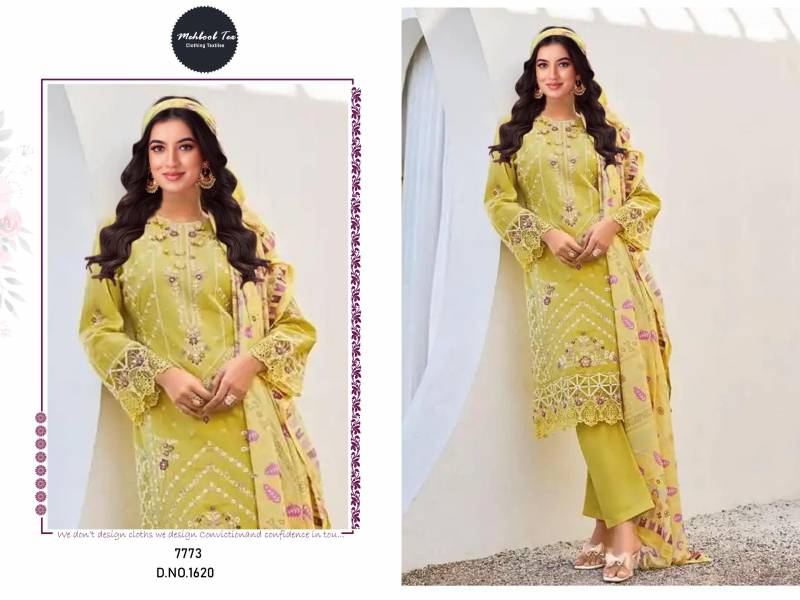 Mehboob Tex 1619 And 1620 Chiffon Dupatta Pakistani Salwar Suits